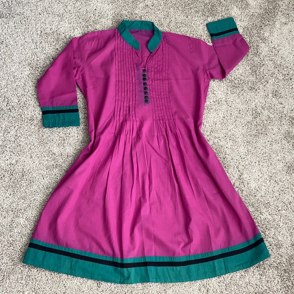 Beautiful tunic, shirt dress, Indian/ Pakistani kameez, kurta in 100% cotton